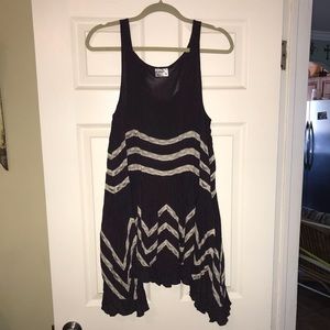 Free People Trapeze Dot Slip Dress - Medium